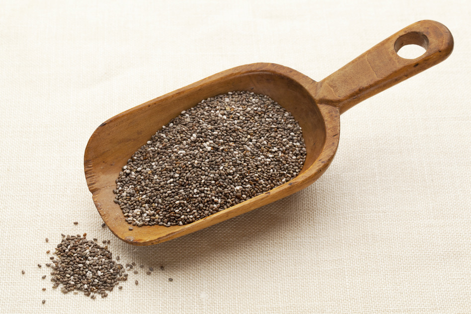 scoop of chia seeds